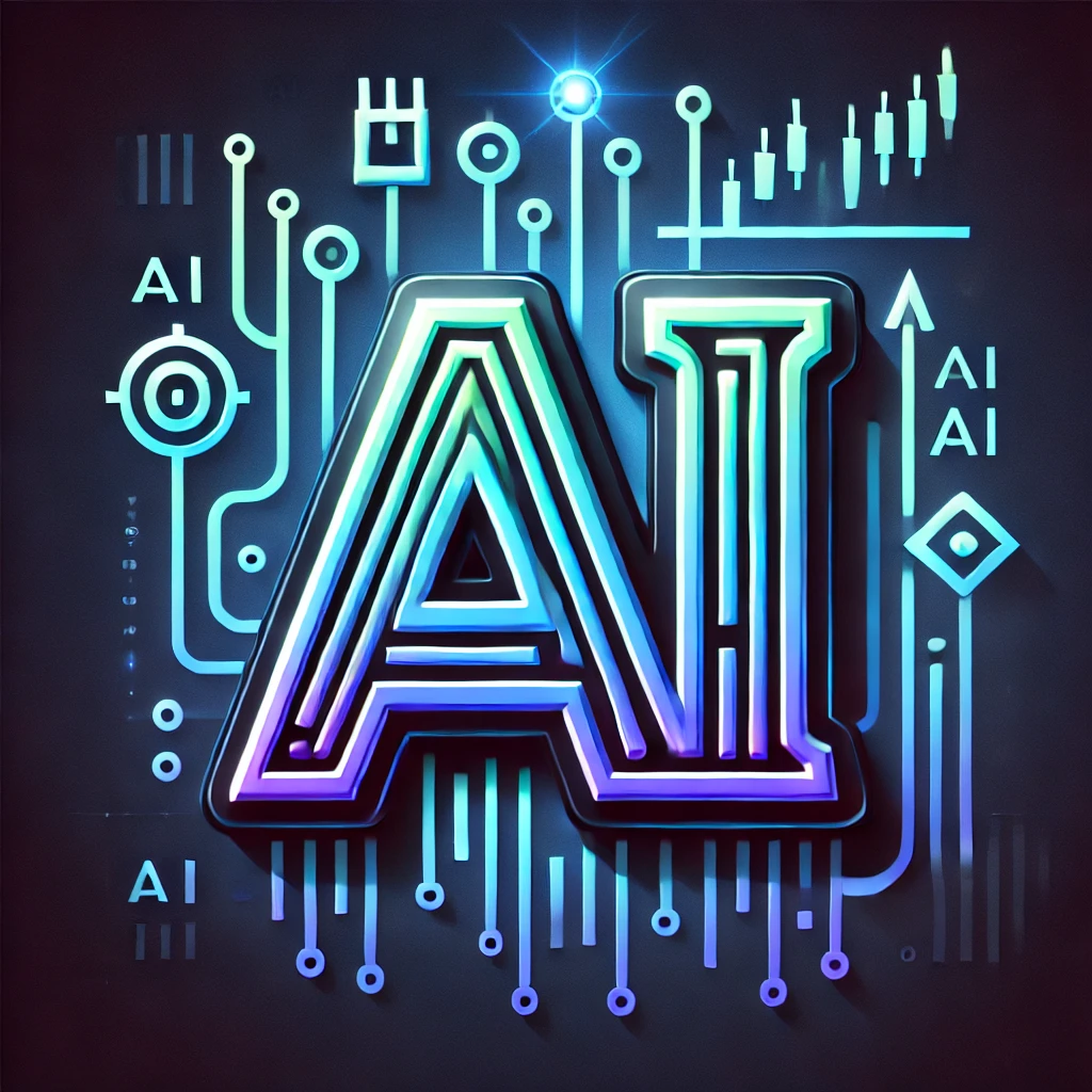 dall·e 2024 12 18 14.14.00 a sleek and futuristic logo for 'ai trading' with a focus on artificial intelligence and financial technology. the design features the letters 'ai' pr